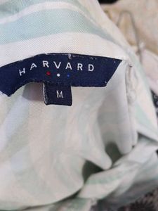 Striped Tie-Front Blouse Harvard brand medium size
