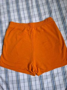 Bright Orange Sweat Shorts