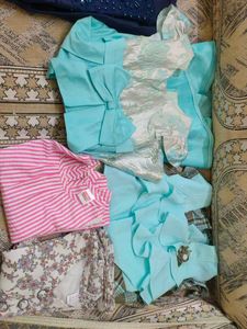 Combo Of 6 Frock And 3 Tops