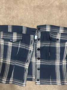 Plaid Button-Up Shirt