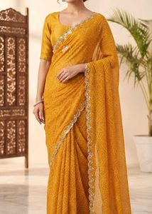 Golden Yellow Saree