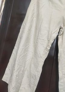 Cream Color Plazo For Girl Or Woman 34 Waist