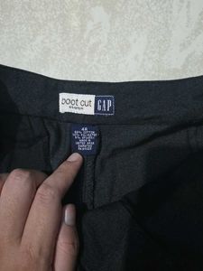 Classic dark grey Bootcut  mid raise Trousers