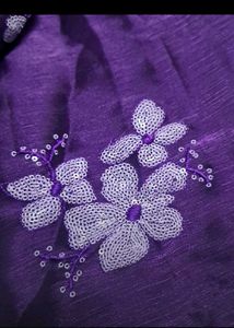 Embroidered Silk saree