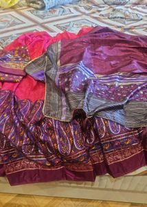 Beautifully Printed Ethnic Micro Cotton Silk Langh