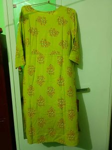 Elegant Green Printed floral sequins Kurta