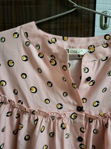 Pink Polka Dot Blouse