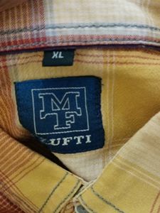 Yellow Multi Color Checks Shirt ( Men's)