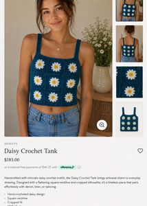 Crochet Daisy Crop Top