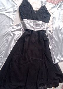 Elegant Black & Silver Dress