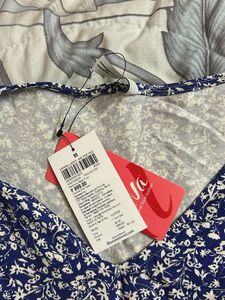 Chic Blue Floral Dress