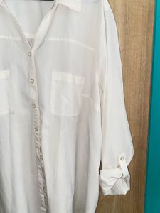 Classic White Button-Up Shirt