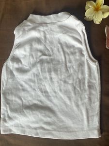 White 'Never Mind' Graphic Tank