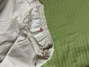Comfortable White Ethnic Trousers