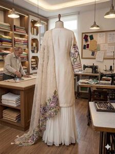 Elegant White Embroidered Kurta Set