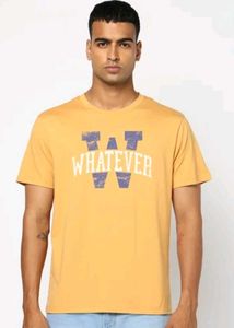 YOUSTA Men Typographic Print Regular Fit T-Shirt
