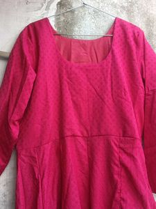 Elegant Pink Ethnic Gown perfect for L/XL