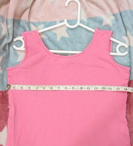Pink Sleeveless Tank Top