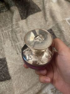 Empty Versace Dylan Purple Perfume Bottle