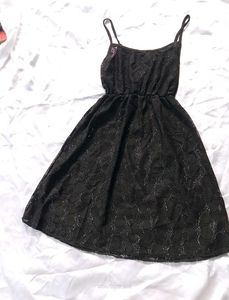 black lace Transparent  Dress