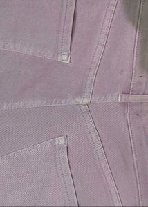 Lavender Wide Leg straight denim Jeans frayed