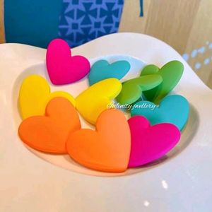 Heart Shape Earings ❤️🌈