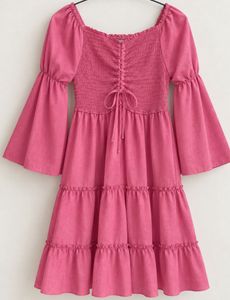 Stylish Feminine Women Pink Dress