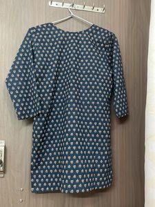 New pure cotton Stylish Teal Printed Kurta