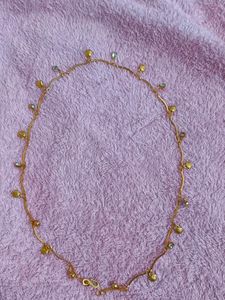 Delicate Gold Chain Necklace with Charms