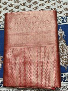 pink zari work saree