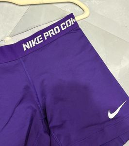 Nike Pro Purple biker shorts