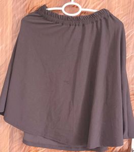 Black A-Line Mini Skirt