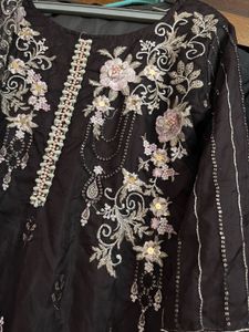 Elegant Embroidered Pakistani Suit