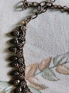 Bohemian Oxidized Silver Necklace