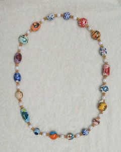 Authentic Chinese Ceramic(Porcelain)Beads Necklace