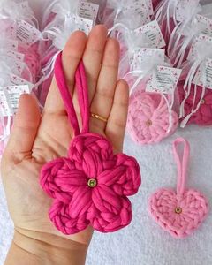 Crocheted Flower Keychain/Bag Charm