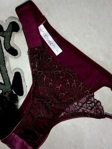 brand new fresh Burgundy Lace Lingerie