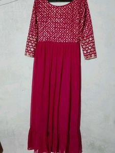 Beautiful Pink Ethnic Gown