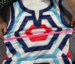 Geometric Print Sleeveless Dress