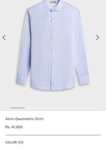 Bugatchi Men's Striped Dress Shirt with Micro-Prin