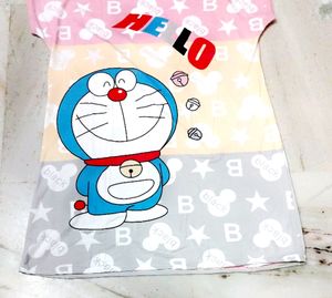 Doremon Printed Long Tshirt