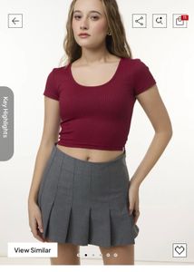 Brown Crop Top