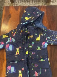 Kids Puffer Jacket Animal Print