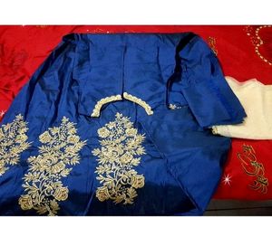 Embroidered Silk Gown