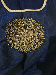 Elegant Navy Blue Ethnic Gown