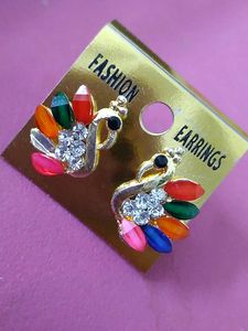 Peacock Studs