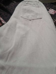 Stylish White Wide-Leg Jeans