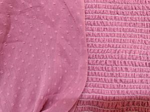 Smocked Puff Sleeve Square Neck Top