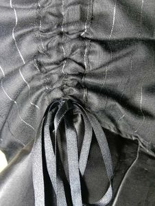 Chic Black Strapless Ruffle Dress