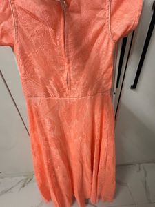 Elegant Peach Ethnic Gown